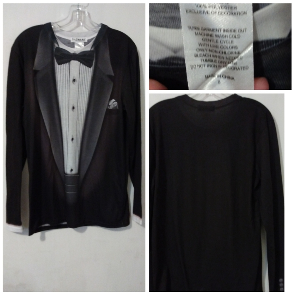 Tuxedo men's shirt